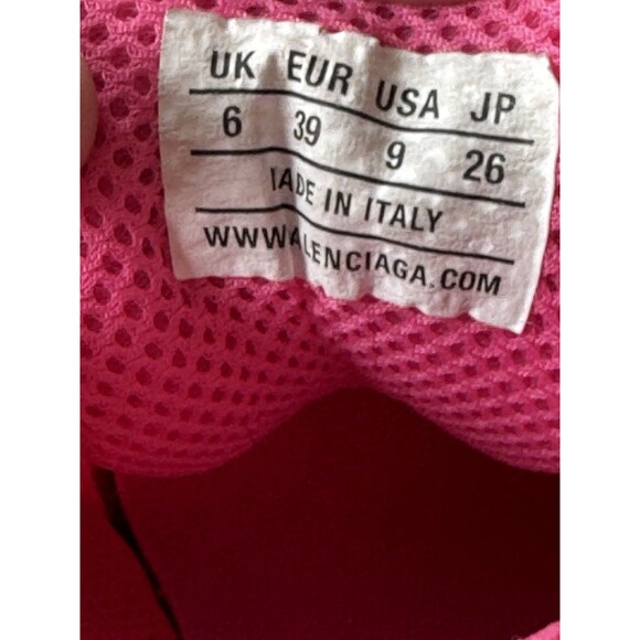 Size 9 - Balenciaga Phantom Sneaker Hot Pink Mesh Logo Excellent  Condition - Picture 4 of 8